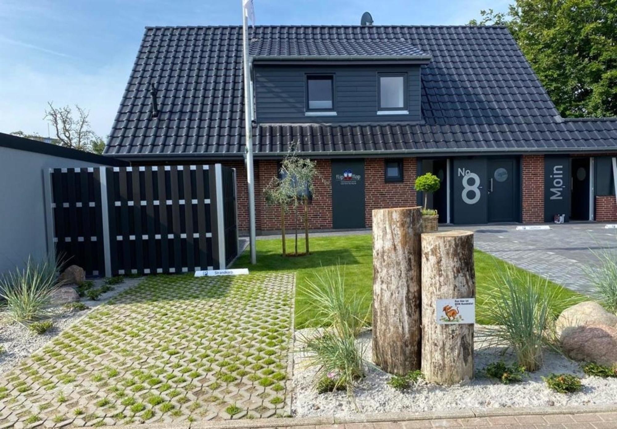 Strandkorb Buesum Exklusiv,Hafennaehe Bagian luar foto